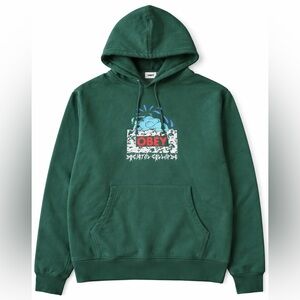 Obey Graphic Hoodie – Forest Green – Size XL
